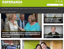 Tablet Screenshot of esperanza.gov.ar