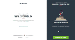 Desktop Screenshot of esperanza.sk
